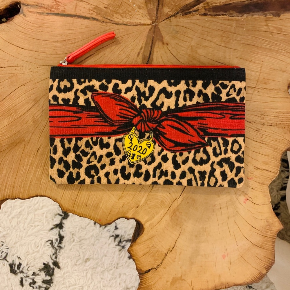 Brighton | “2020” Leopard and Heart Clutch